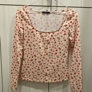 Ditsy floral long sleeve shirt